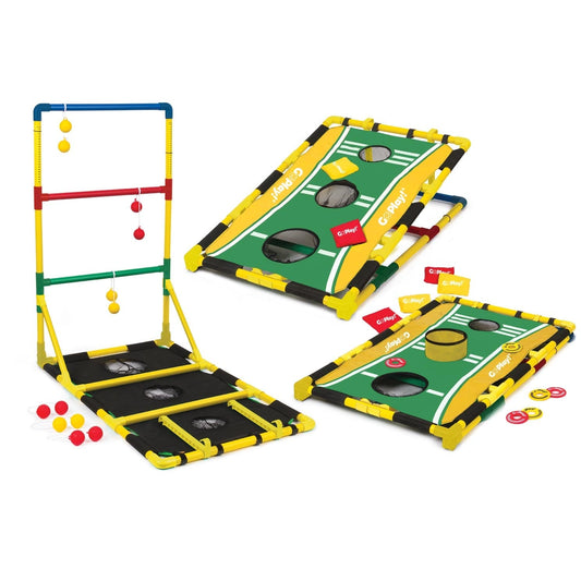 3 in 1 - Ladderball, Bean Bag Toss & Washer Toss Set - Go Play!
