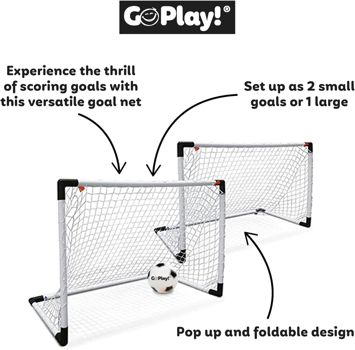 Soccer Goal Post 2 in 1 - Go Play!
