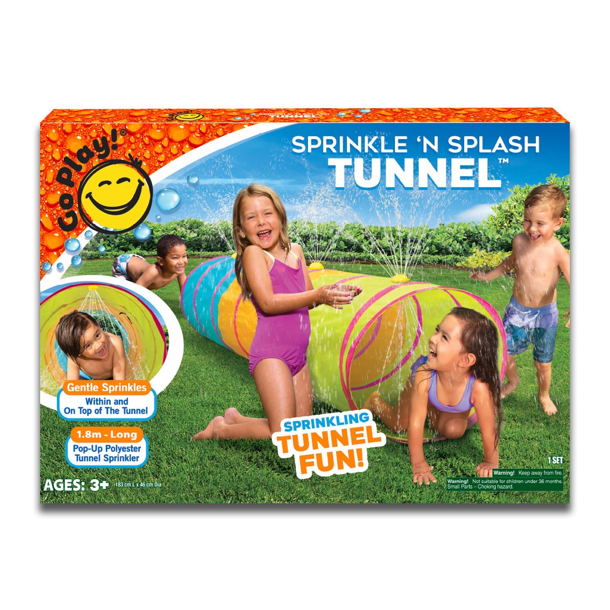 Go Play! Sprinkle & Splash Tunnel packaging