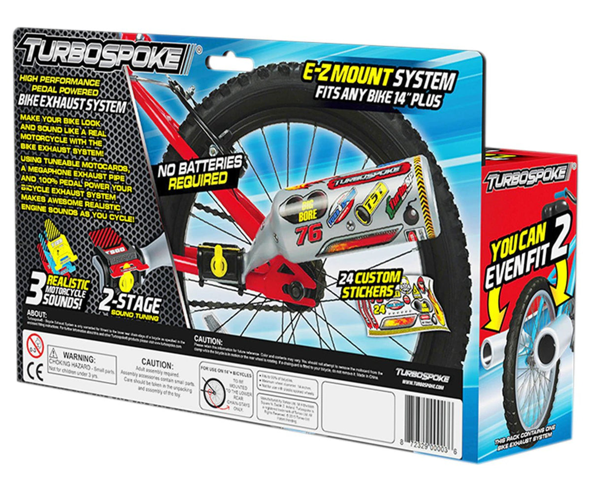 Turbospoke back of packaging